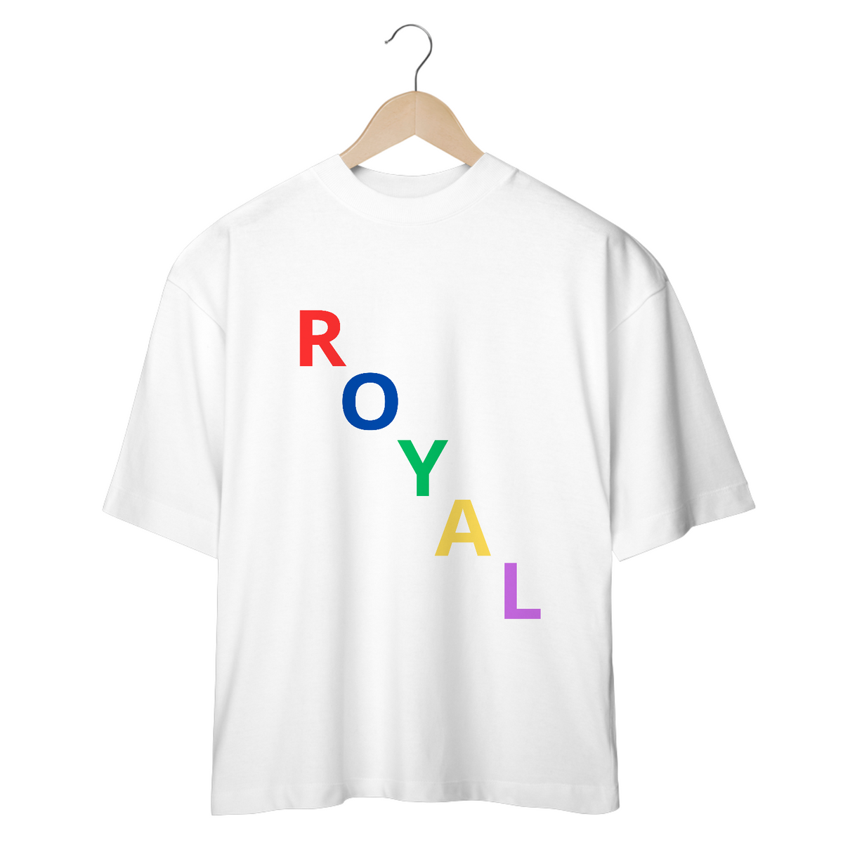 Nome do produto: CAMISETA - T SHIRT OVERSIZED - ROYAL