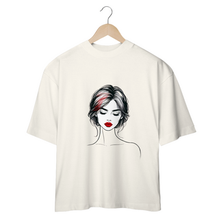 Nome do produtoCAMISETA - T SHIRT OVERSIZED - MULHER BATOM VERMELHO