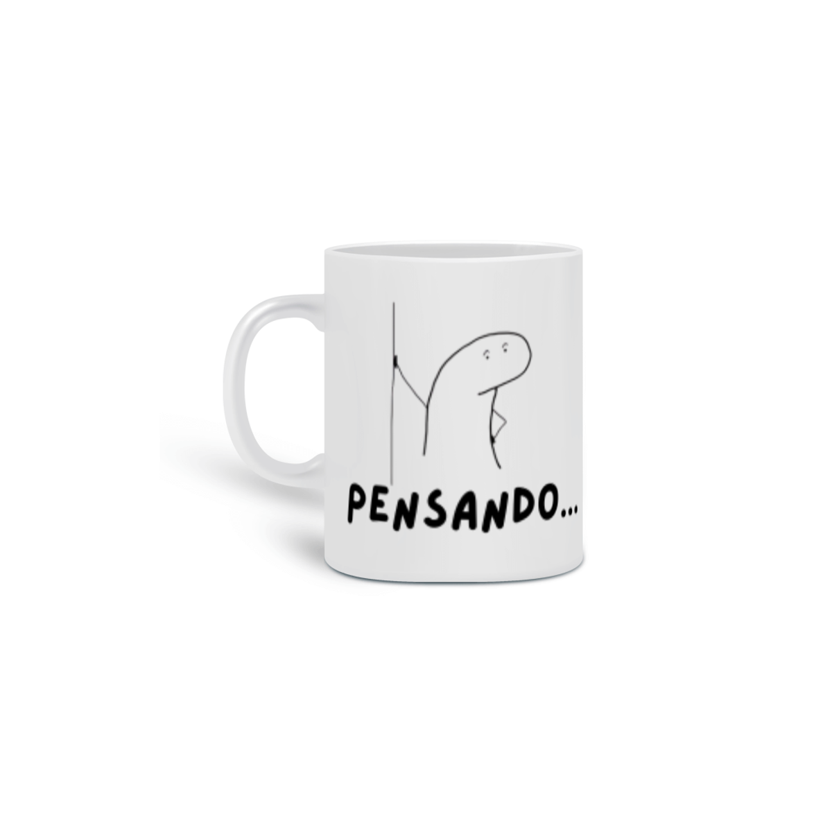 Nome do produto: CANECA DE LOUÇA - PENSANDO