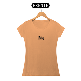 Nome do produtoCAMISETA - T SHIRT FEMININA ESTONADA - CACHORRO AZTECA