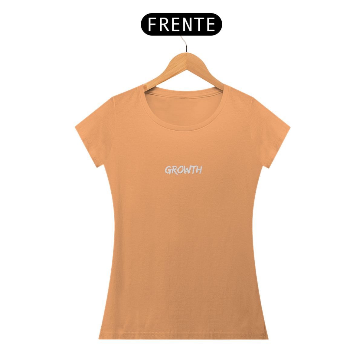 Nome do produto: CAMISETA BABY LONG ESTONADA FEMININA - GROWTH