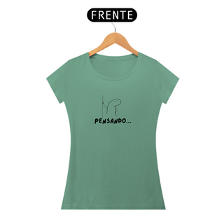 Nome do produtoCAMISETA T SHIRT FEMININA ESTONADA - PENSANDO