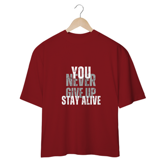 Nome do produtoCAMISETA - T SHIRT - OVERSIZED - YOU NEVER GIVE UP