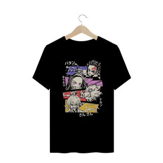 Camisa T-shirt Plus Size - kimetsu no yaiba