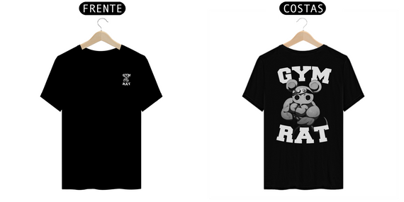 Camiseta Gym Rat Preta