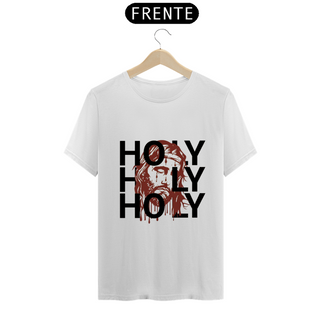 Camisa de Estampa de Jesus Holy - T-Shirt Clássica 