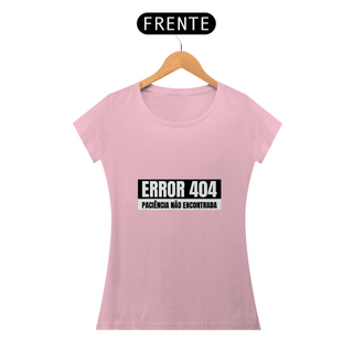 Nome do produtoCamiseta Feminina Error 404