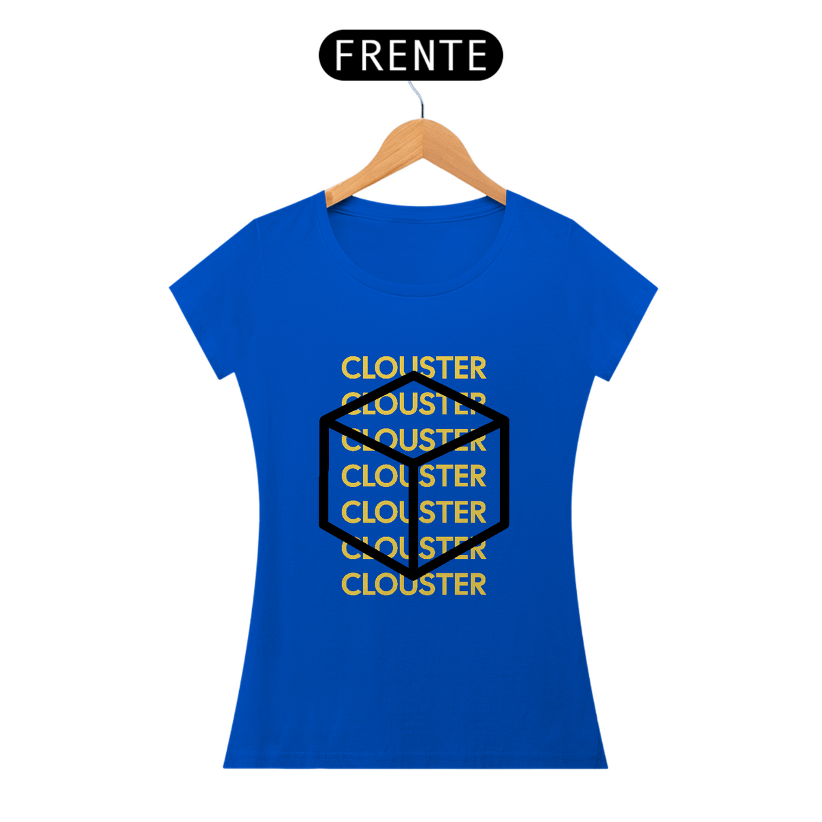 Nome do produto: Camiseta CLOUSTER Cubo Amarelo 04 Feminino