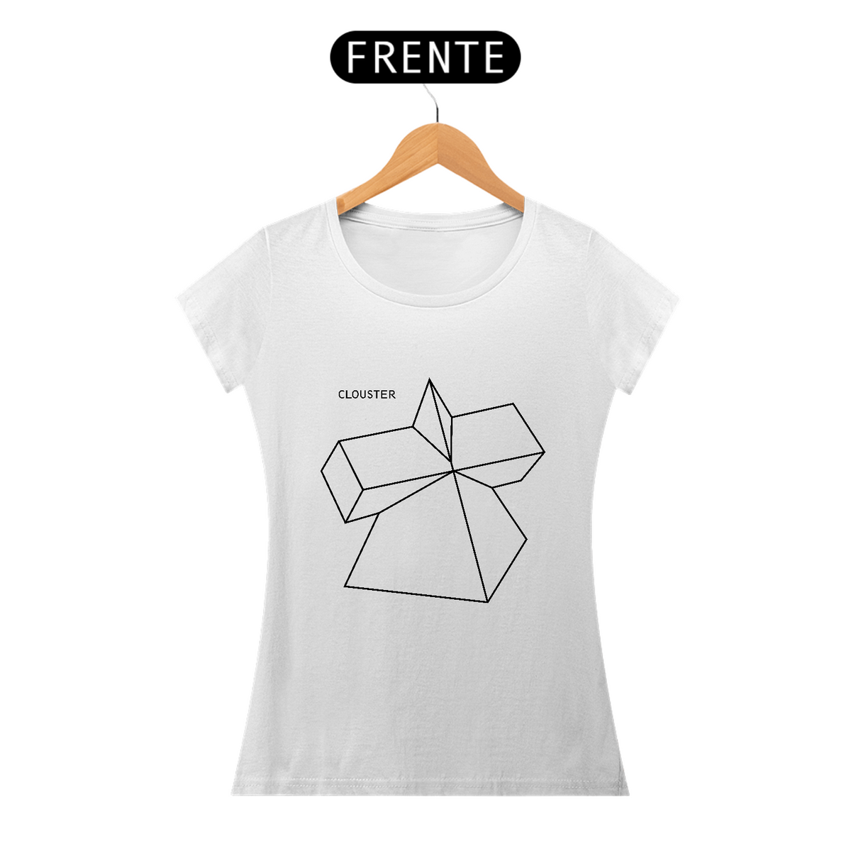 Nome do produto: Camiseta CLOUSTER geometry black Feminino