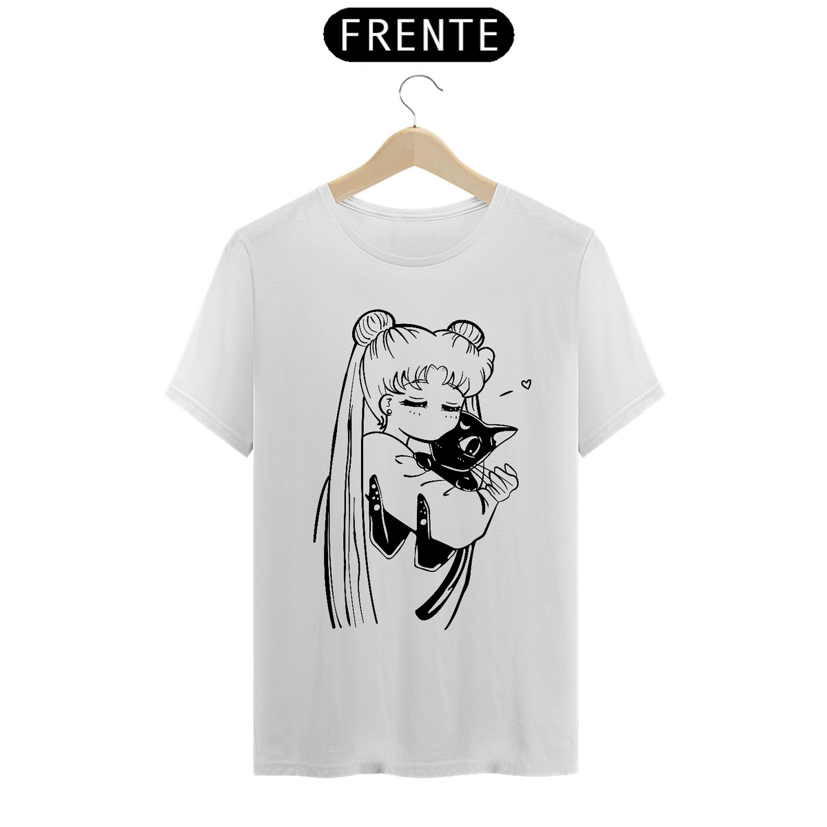 Nome do produto: Camisa Ilustração Sailor Moon e Lua
