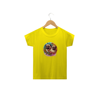 Nome do produtoCamiseta Infantil - I Love Pugs