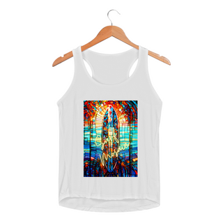 Camiseta regata Fem Dry UV - surf mosaico