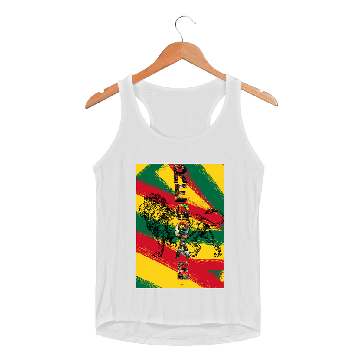 Nome do produto: Camiseta Regata Feminina UV DRY Reggae