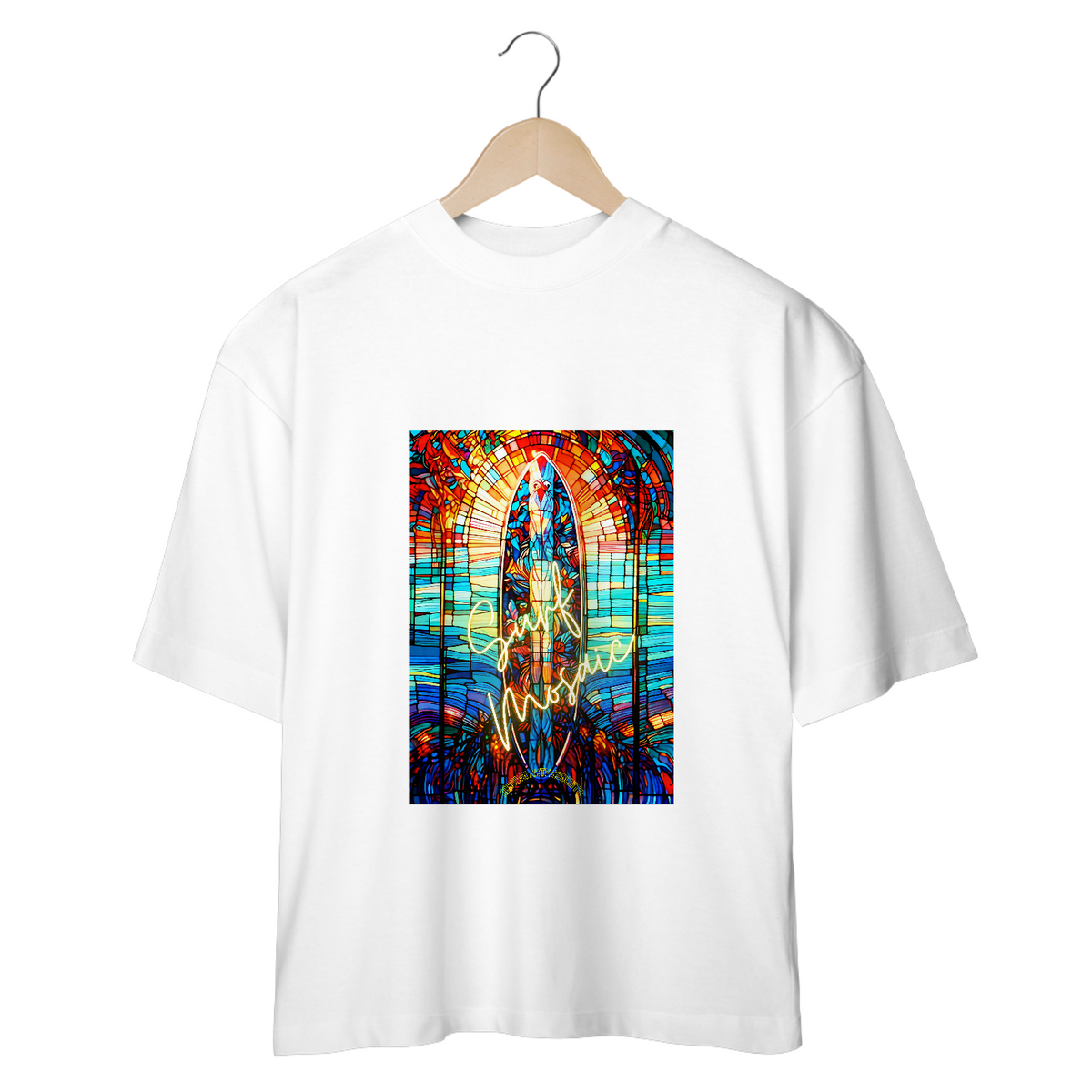 Nome do produto: Camiseta OVERSIZE - Surfboard Mosaic