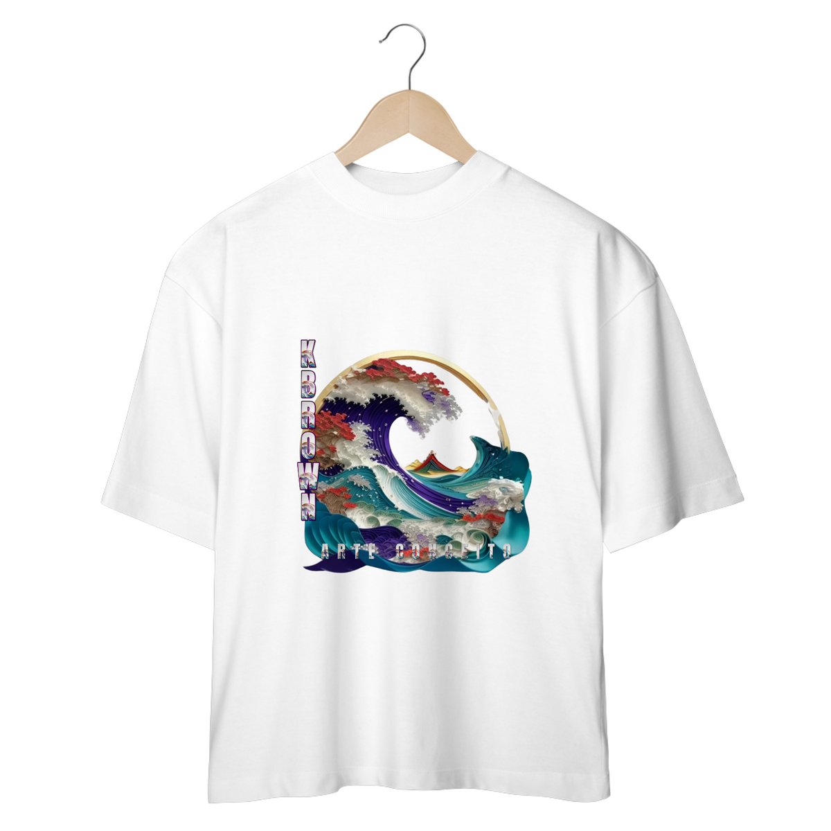 Nome do produto: Camiseta OVERSIZED - Paper Waves