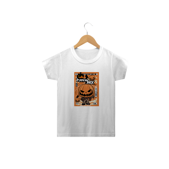 Camiseta Quality Infantil - 10 a 14 -Halloween Pumpkin