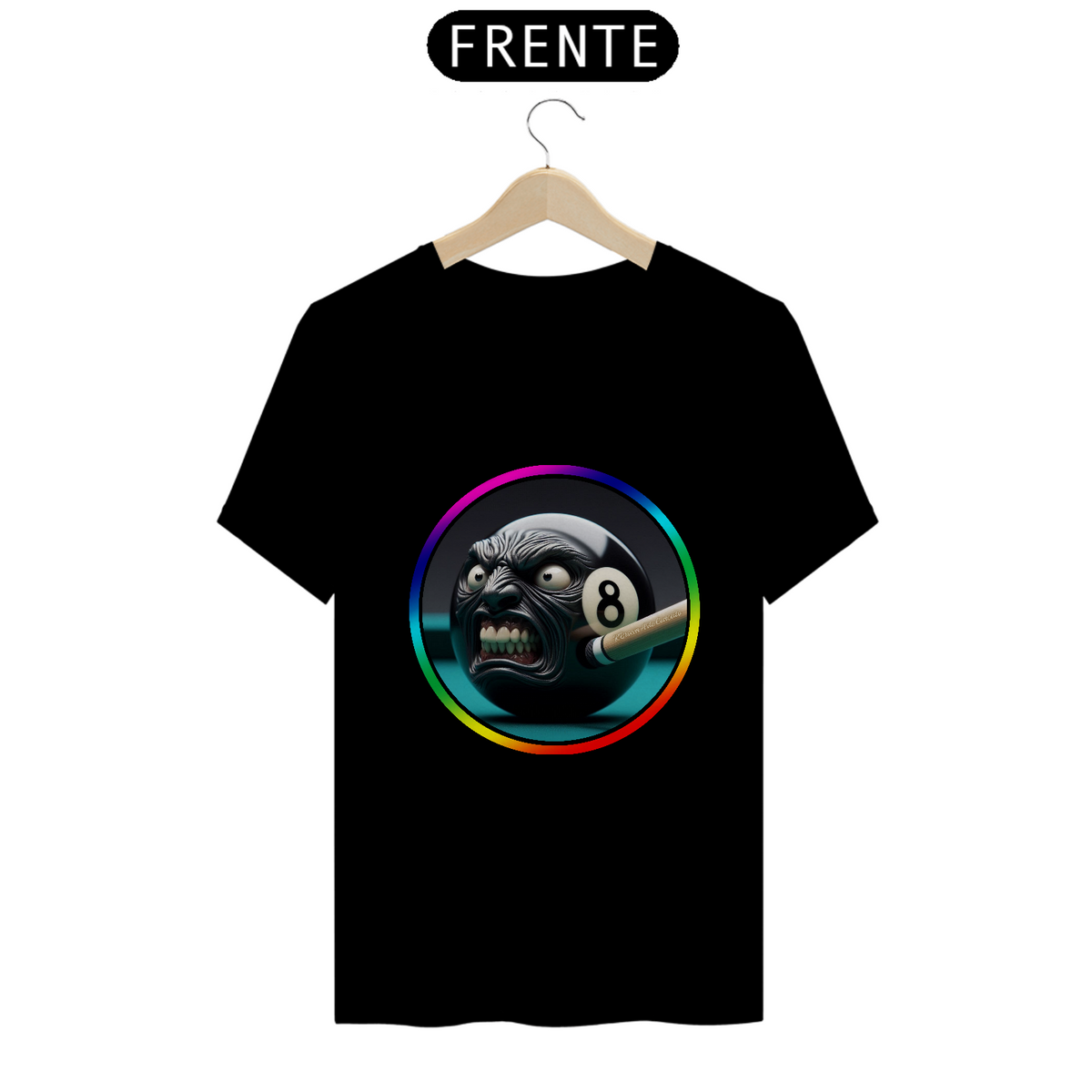 Nome do produto: Camiseta Quality - Eight Ball