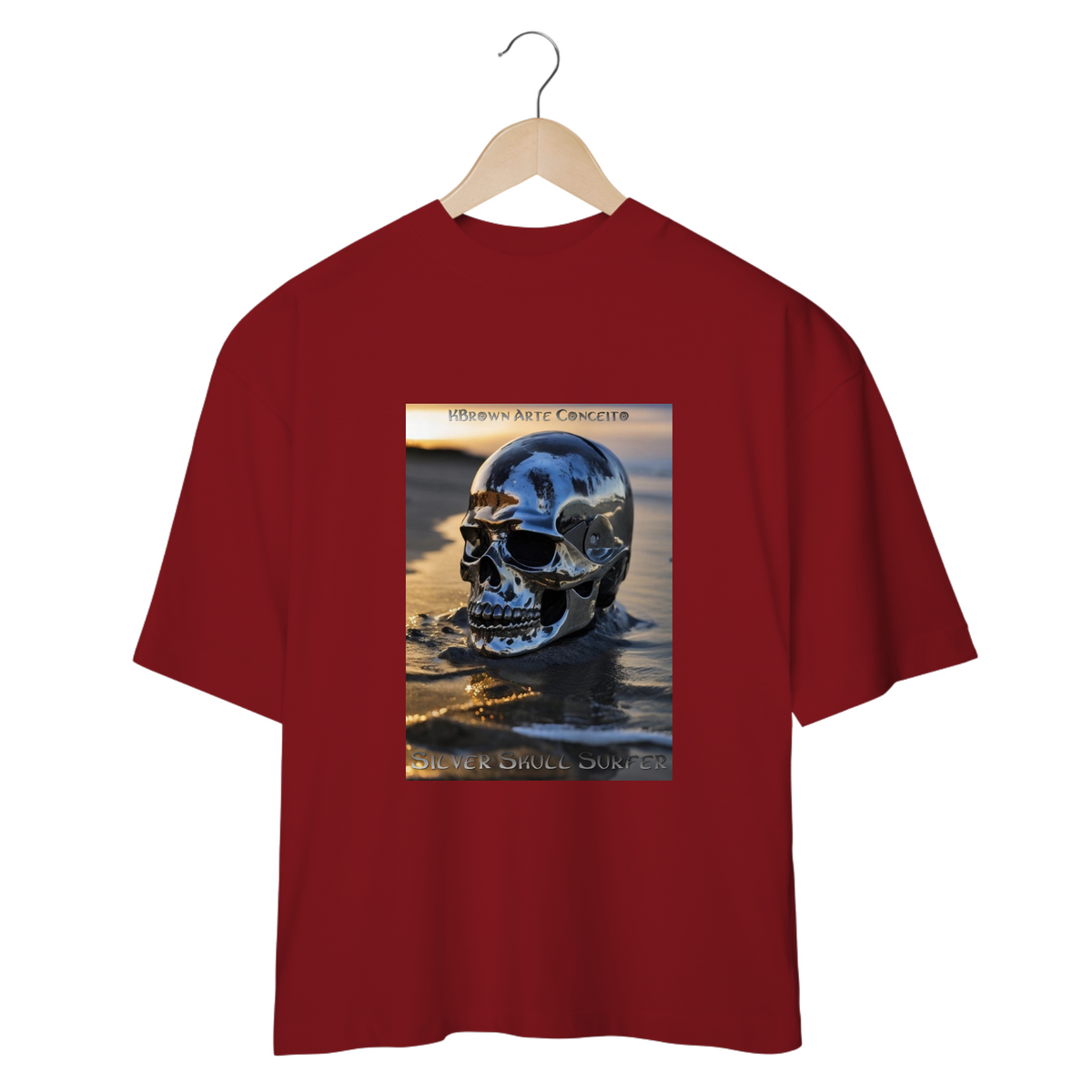 Nome do produto: Camiseta OVERSIZED - Skull Surfer