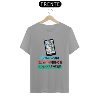 Nome do produtoCamiseta Flork Solteiro sim Sozinho Nunca