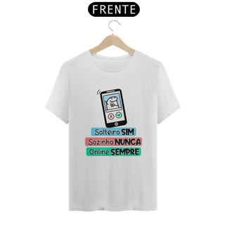 Nome do produtoCamiseta Flork Solteiro sim Sozinho Nunca