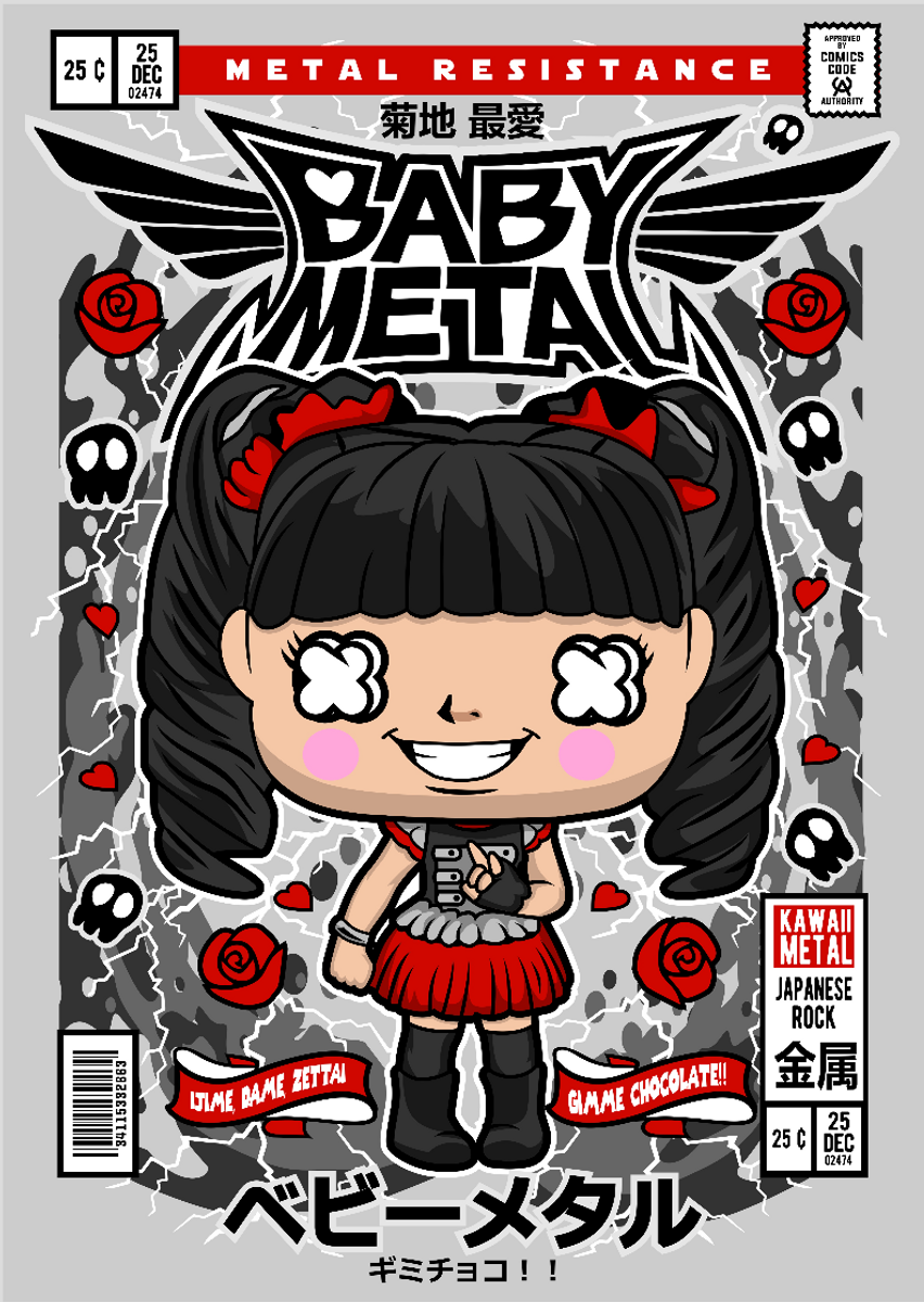 Nome do produto: Pôster Baby Metal 