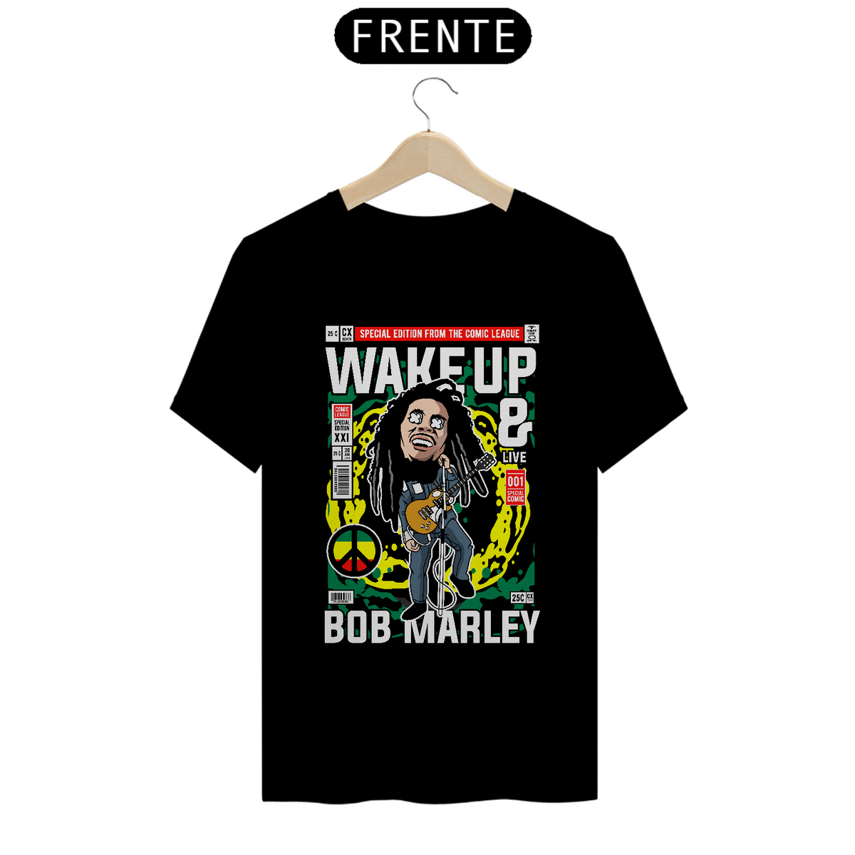 Nome do produto: Camiseta Comics Bob Marley