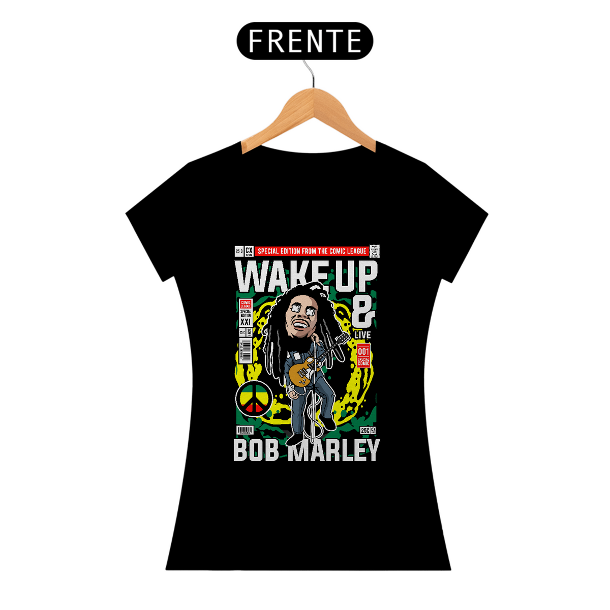 Nome do produto: Baby look Bob Marley comics 