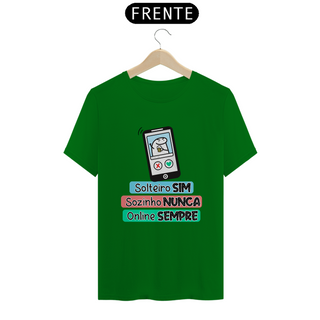 Nome do produtoCamiseta Flork Solteiro sim Sozinho Nunca