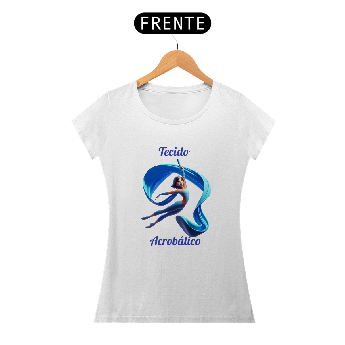 Nome do produto: Camisa Feminina Tecido Acrobatico