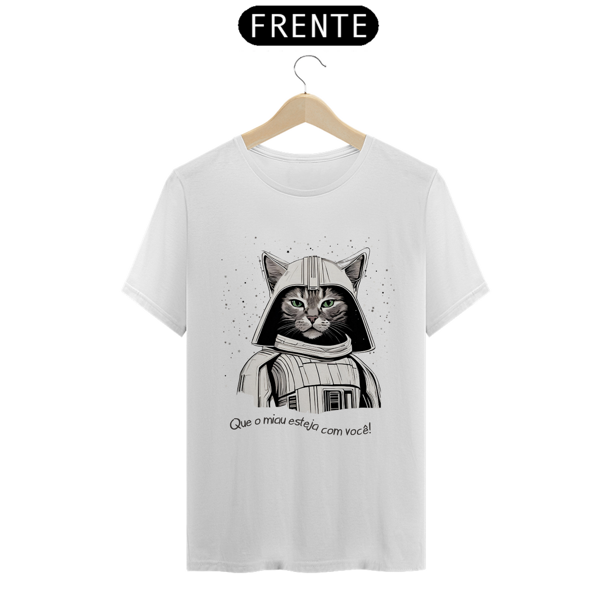 Nome do produto: Camiseta - Que o Miau esteja com você!