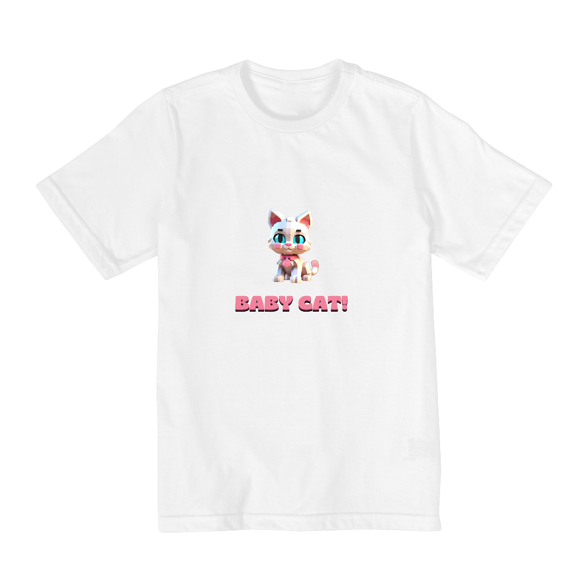 Nome do produto: Camiseta Infantil (10 aos 14) - Baby Cat