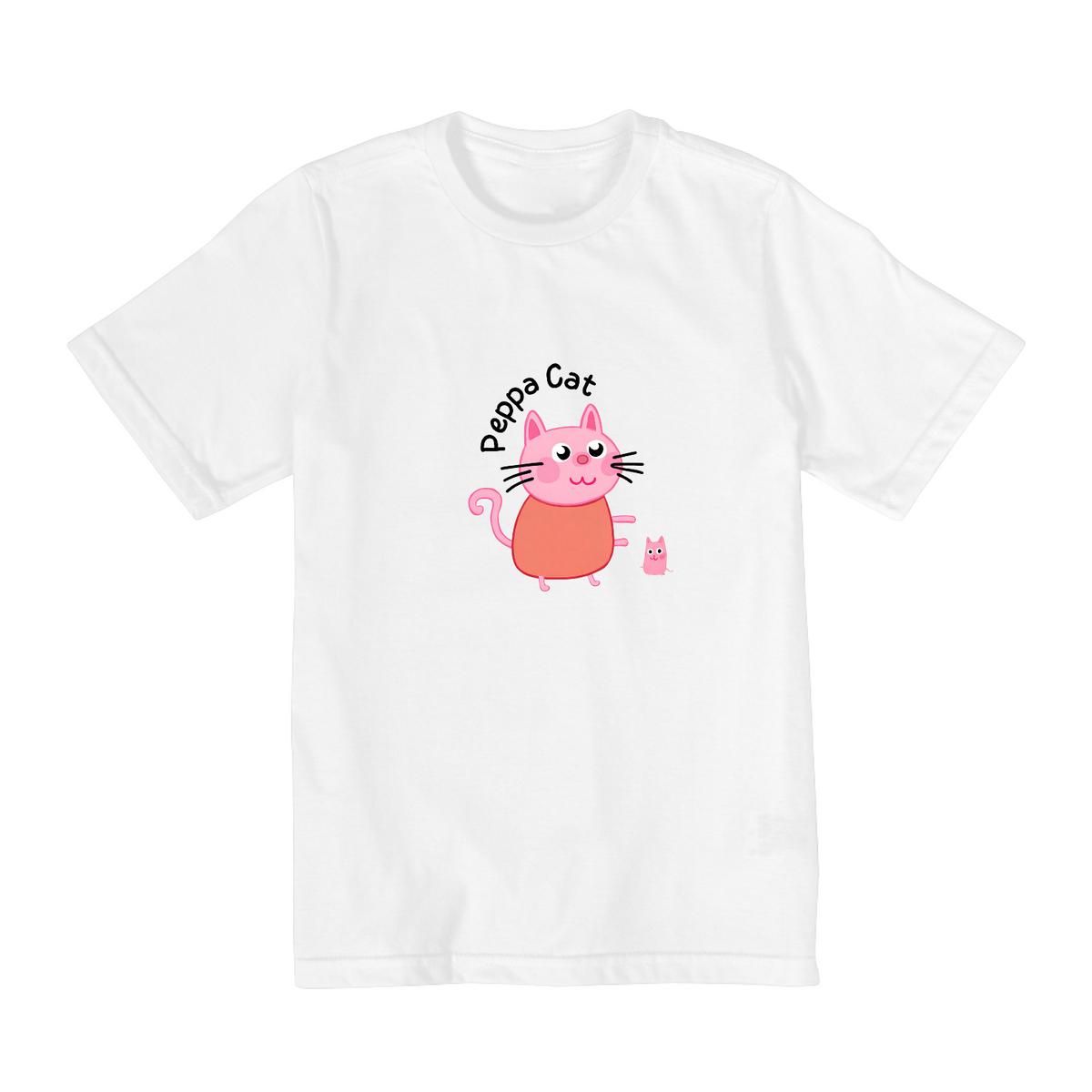 Nome do produto: Camiseta Infantil (2 aos 8) - Peppa Cat