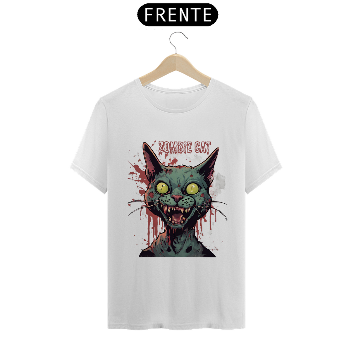 Nome do produto: Camiseta - Zombie Cat