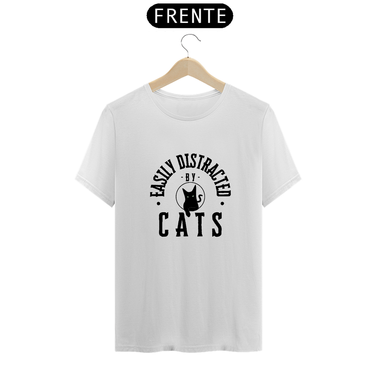 Nome do produto: Camiseta - Easily Discracted by Cats