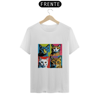 Camiseta - Cat Pop Art