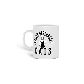 Caneca - Easily Distracted by Cats