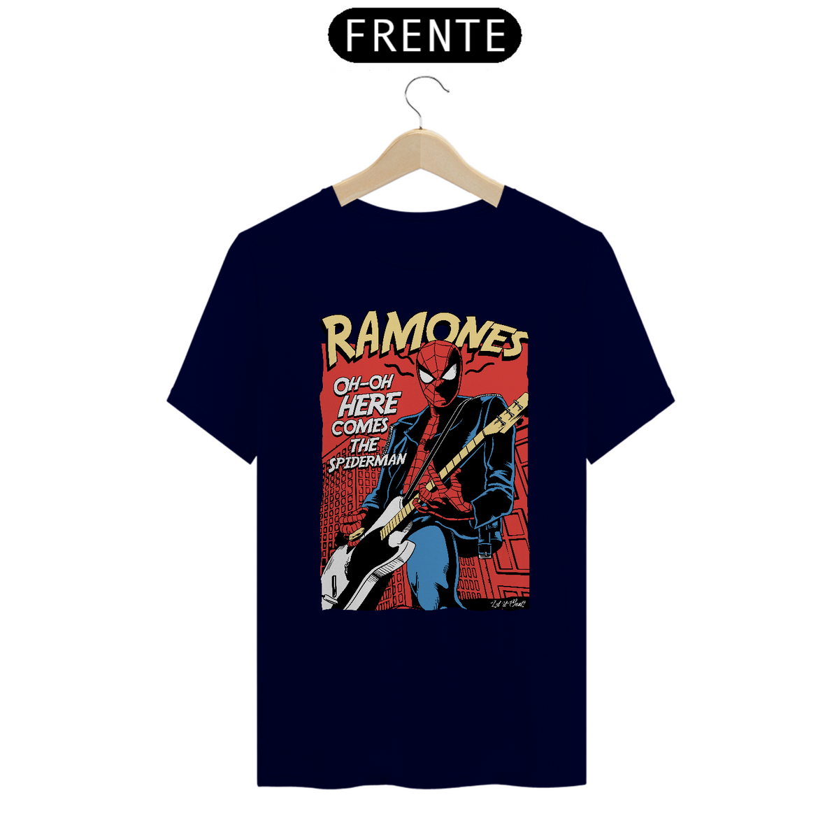 Nome do produto: T-SHIRT RAMONES – HOMEM ARANHA QUALITY