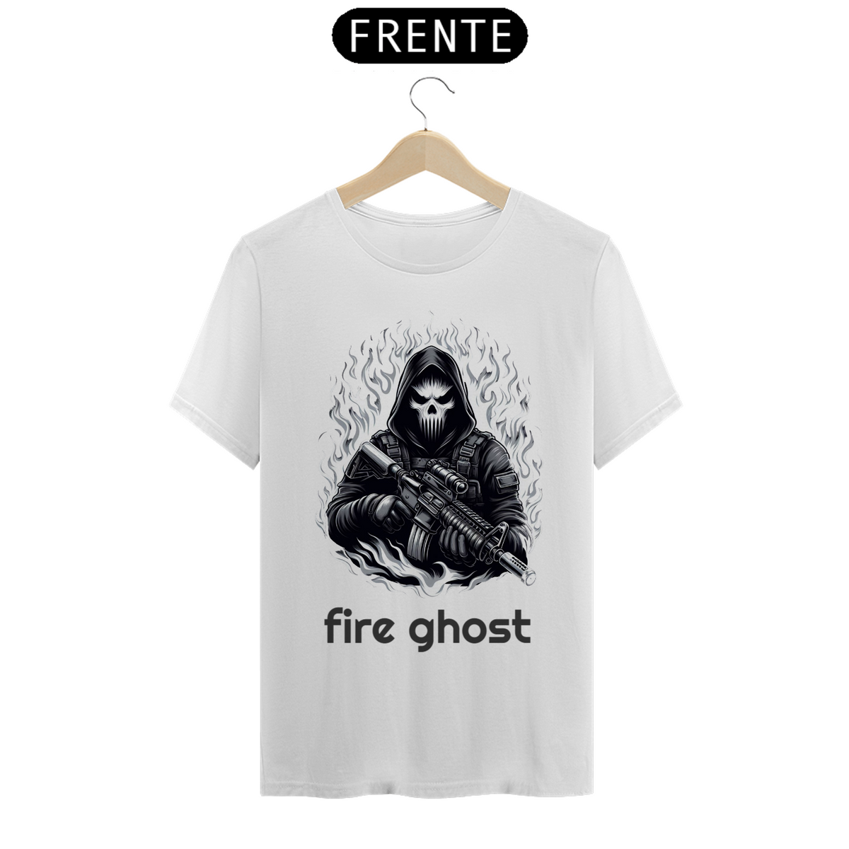 Nome do produto: Fire Ghost preto e Branco