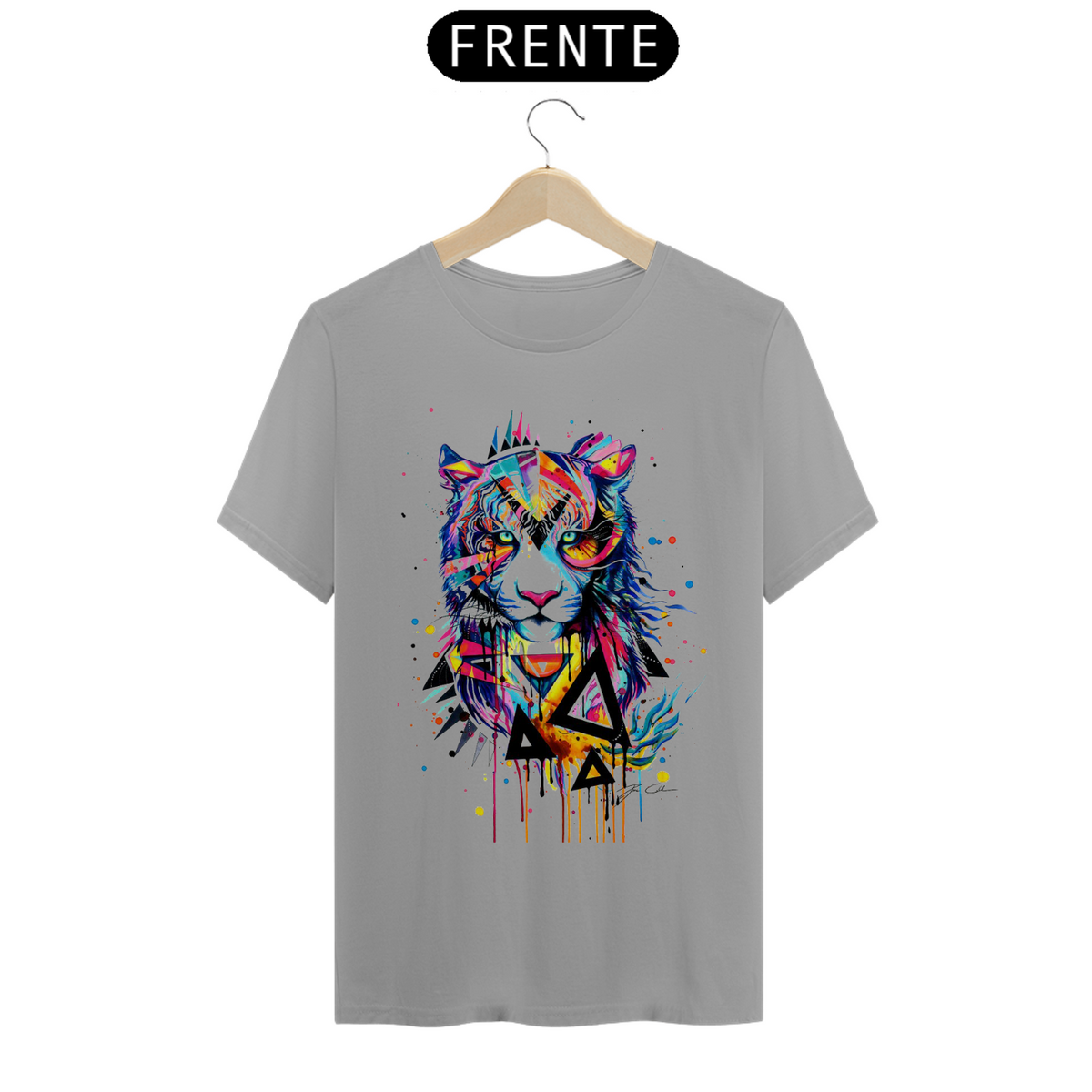 Nome do produto: Tigre Abstrato T-Shirt