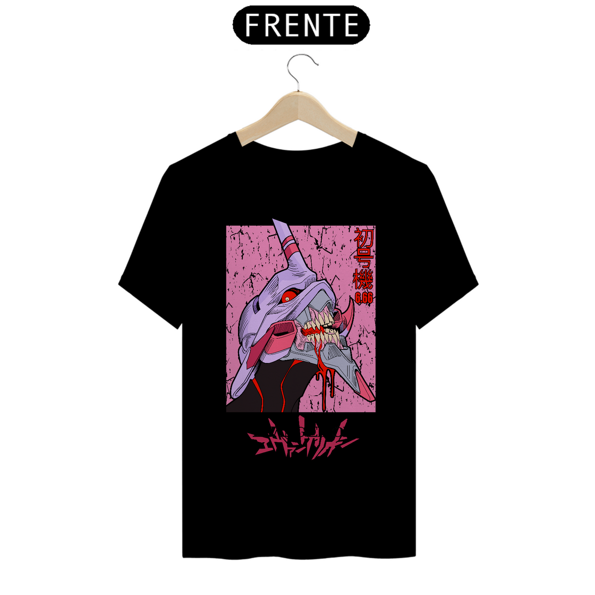 Nome do produto: T-Shirt Neon Genesis Evangelion Eva-01
