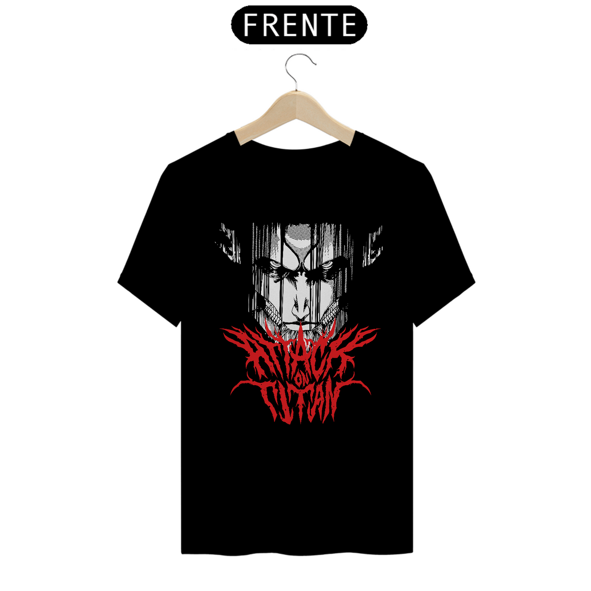 Nome do produto: T-Shirt Attack on Titan Death Metal Style