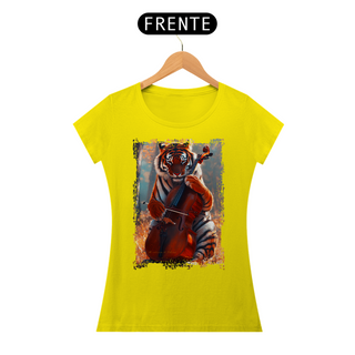 Nome do produtoCamiseta Baby Look Tigre no Violino