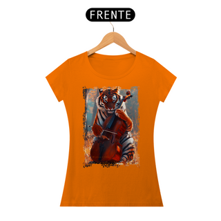 Nome do produtoCamiseta Baby Look Tigre no Violino