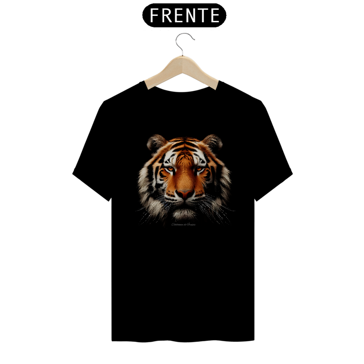 Nome do produto: Camiseta Preta Unissex Tigre Ares