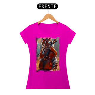 Nome do produtoCamiseta Baby Look Tigre no Violino