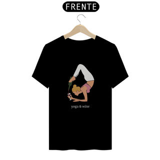 Nome do produtoT-shirt Unissex | Yoga & wine