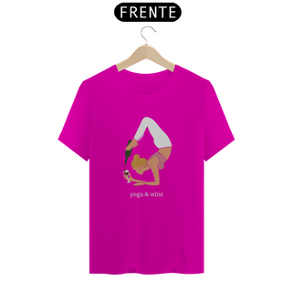 Nome do produtoT-shirt Unissex | Yoga & wine