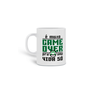Caneca Gamer Humor Game Over