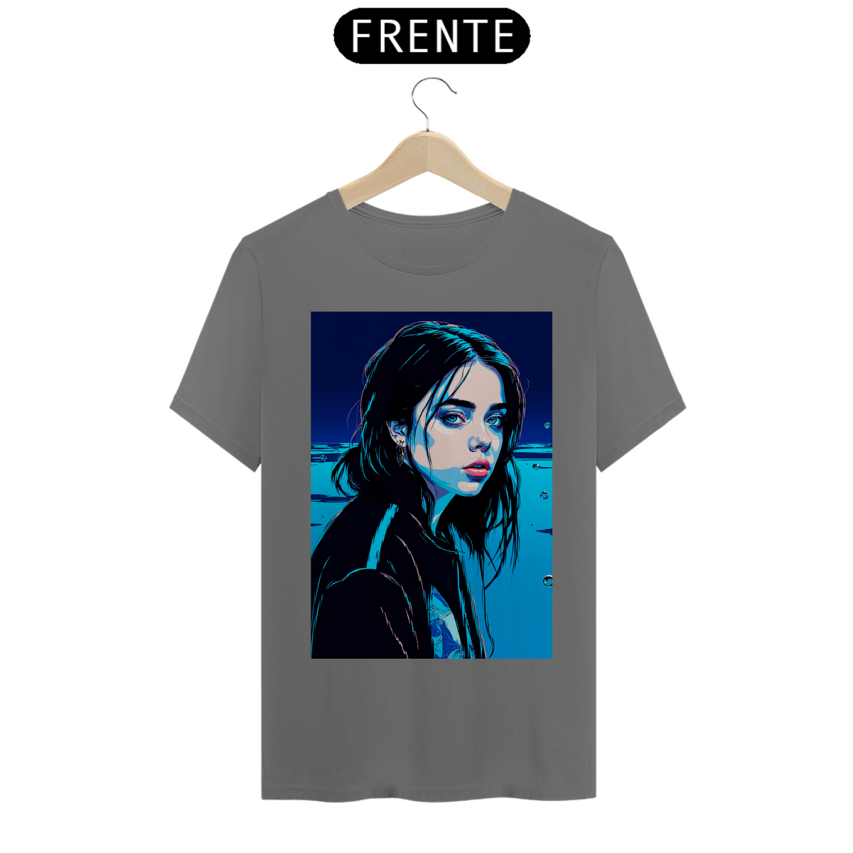 Nome do produto: CAMISETA BILLIE EILISH ESTONADA 