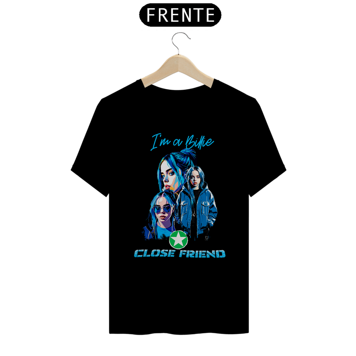 Nome do produto: CAMISA I\'M BILLIE CLOSE FRIEND 